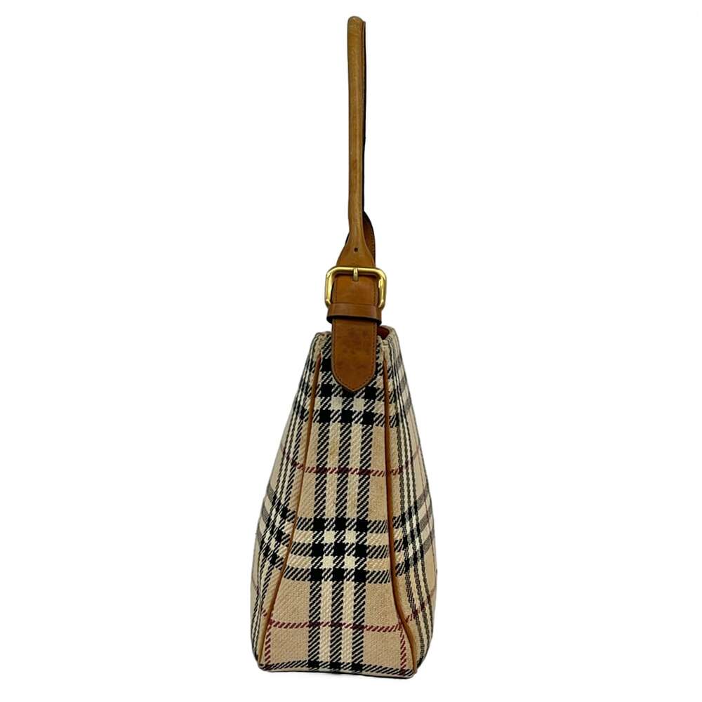 Burberry Shoulder Bag Beige Dark Navy Multi Tweeds Leather - Picture 2 of 15